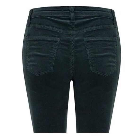 J. Brand Zion Velvet Crop Skinny Jeans in Asphalt Size 26 - Picture 3 of 14